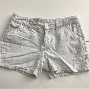 Old Navy White Linen Shorts